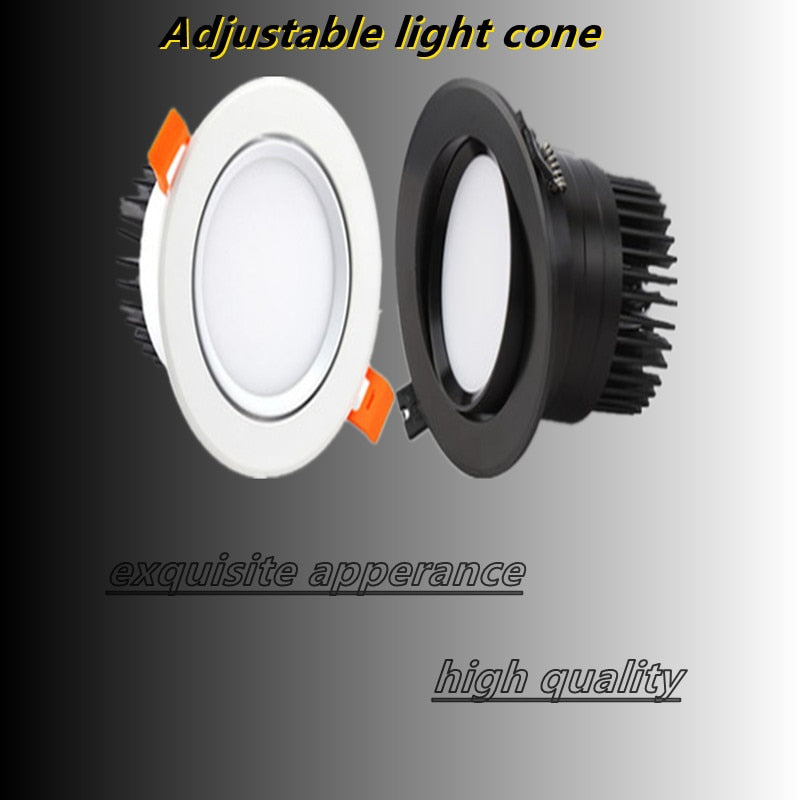 Recessed Dimmable LED Downlights 7W 9W 12W COB LED Ceiling Spot Lights AC85-265V Warm Cold White LED Ceiling Lamps Indoor Lighting