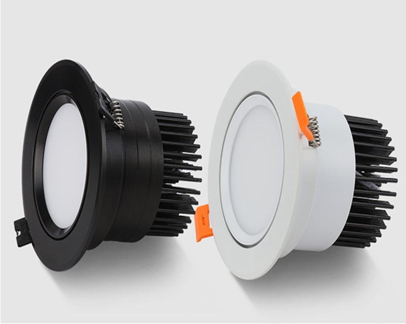 Recessed Dimmable LED Downlights 7W 9W 12W COB LED Ceiling Spot Lights AC85-265V Warm Cold White LED Ceiling Lamps Indoor Lighting