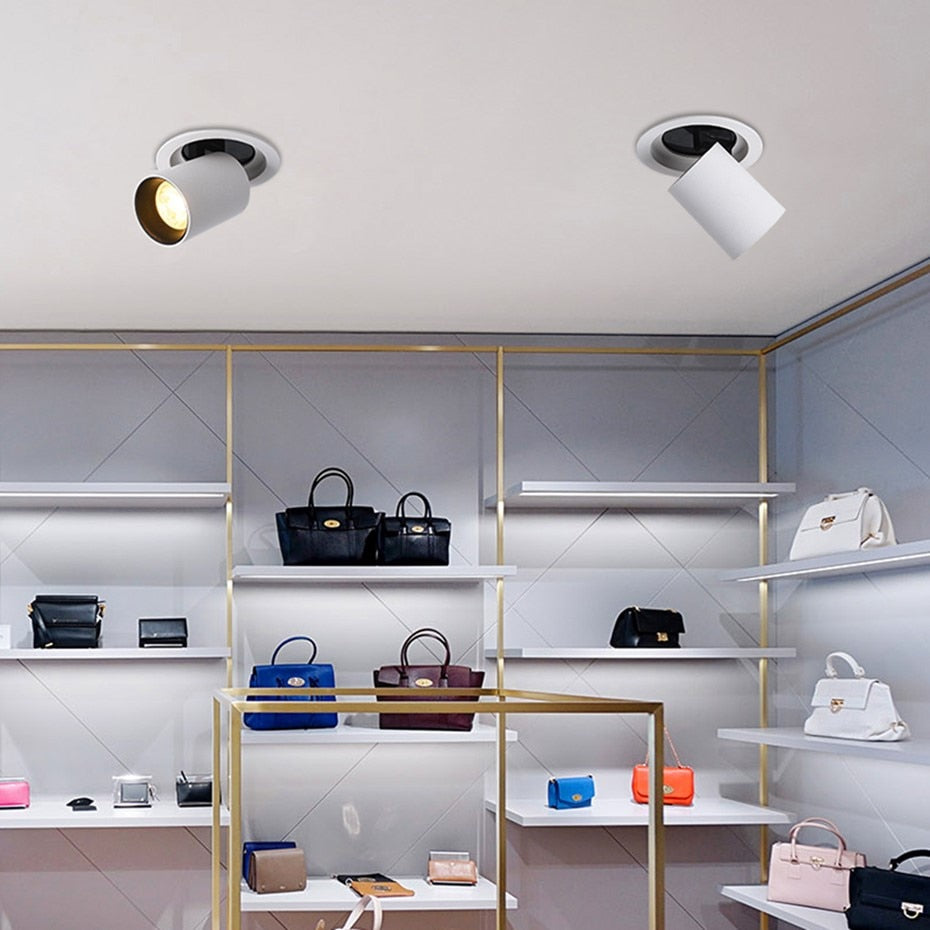 Anti Glare Led Downlight Ceiling Spot Light 7W 12W Dimmable LED Bulb AC85-265V Round Recessed lamp for indoor Lighting Fixtures