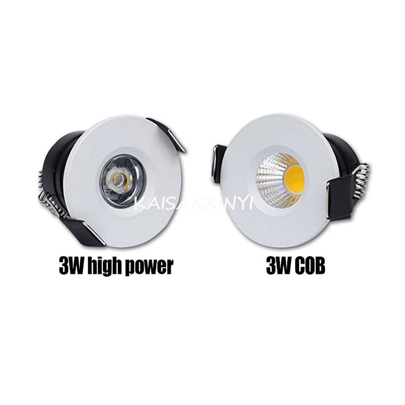 10pcs 3W LED Downlight Aluminum Recessed Dimmable Spot Lighting 220V 110V Ceiling Bedroom Kitchen Indoor Down Lamp - LED Lights For Sale : Affordable LED Solutions : Wholesale Prices