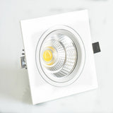 Recessed Square Dimmable LED Downlights 7W 9W 12W COB LED Ceiling Lamp AC85-265V Warm/Cold White LED Spot Lights Indoor Lighting