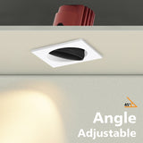 Dimmable Square Led Downlight Ceiling Spot Light 7w 15w 24w COB Ceiling Recessed Downlight AC85-265V Recessed Indoor Lightings