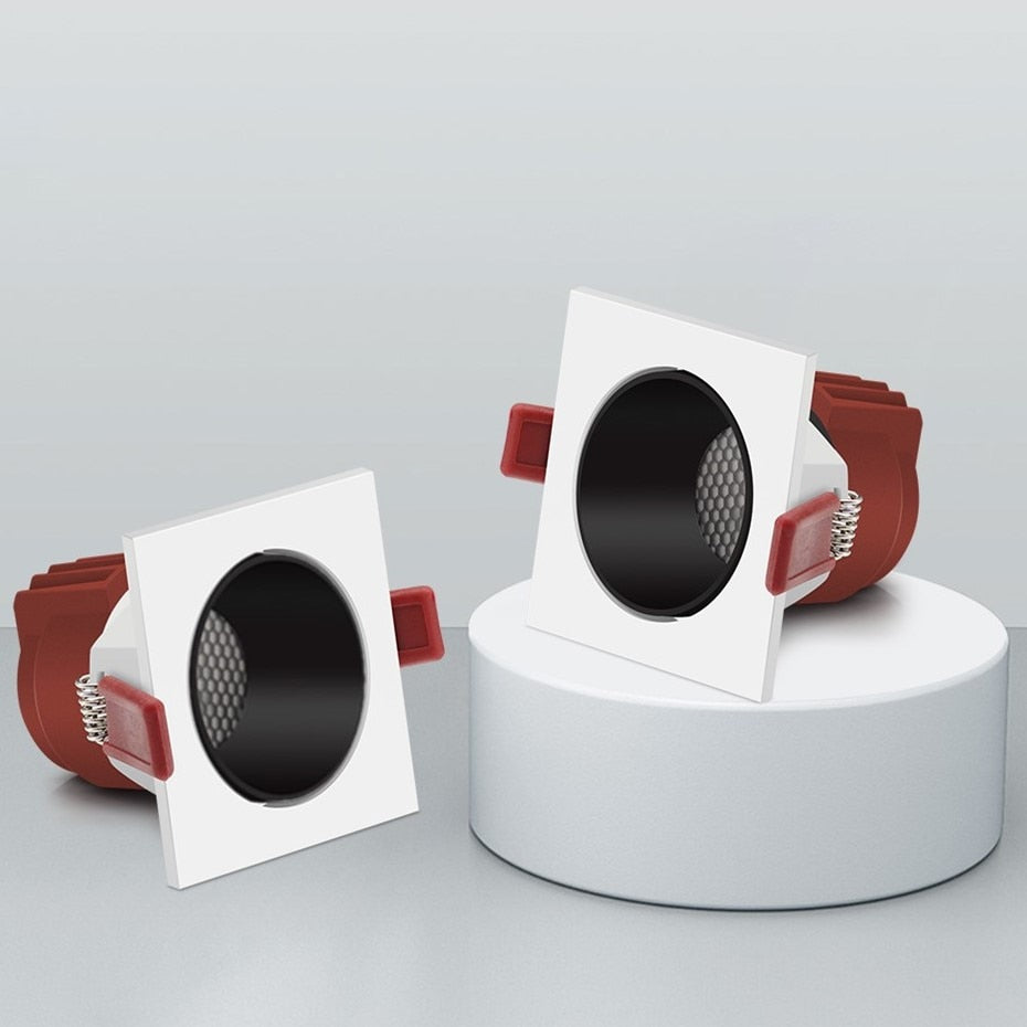 Dimmable Square Led Downlight Ceiling Spot Light 7w 15w 24w COB Ceiling Recessed Downlight AC85-265V Recessed Indoor Lightings