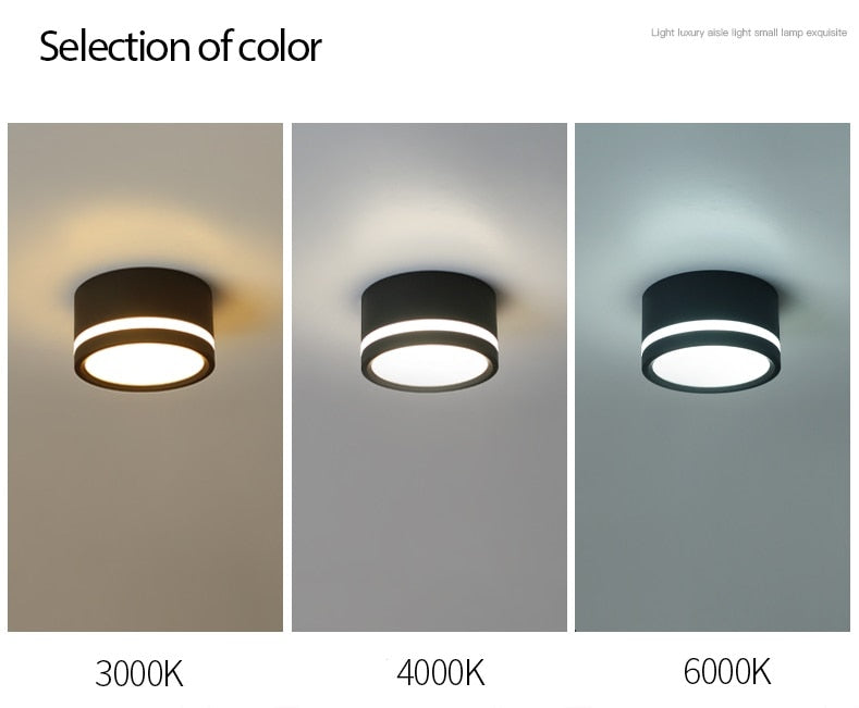 Surface Ceiling Mounted Downlight 110V/220V Dimmable Round Spot Led Lamp Light for Kitchen Fixture Indoor Lighting 7W/9W/12W/15W