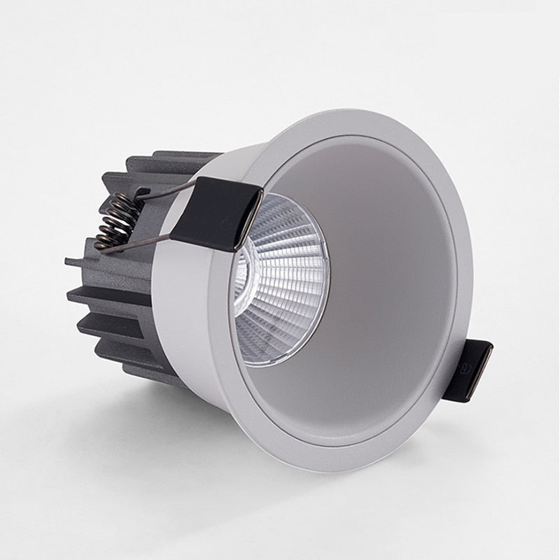 LED Recessed Anti Glare COB Downlights 7W/10W/12W /18W LED Ceiling Spot Lights AC85~265V Background Lamps Indoor Lighting