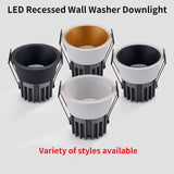 LED Recessed Anti Glare COB Downlights 7W/10W/12W /18W LED Ceiling Spot Lights AC85~265V Background Lamps Indoor Lighting