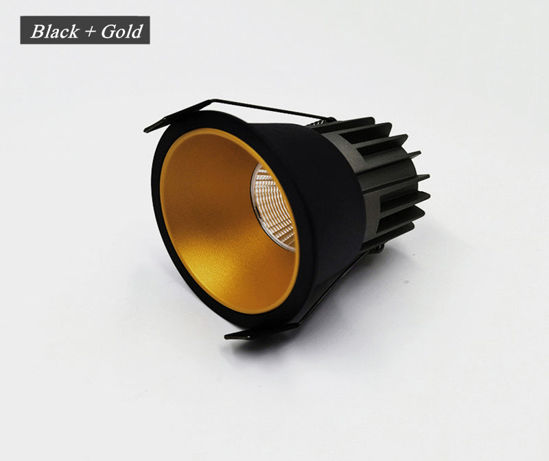 LED Recessed Anti Glare COB Downlights 7W/10W/12W /18W LED Ceiling Spot Lights AC85~265V Background Lamps Indoor Lighting