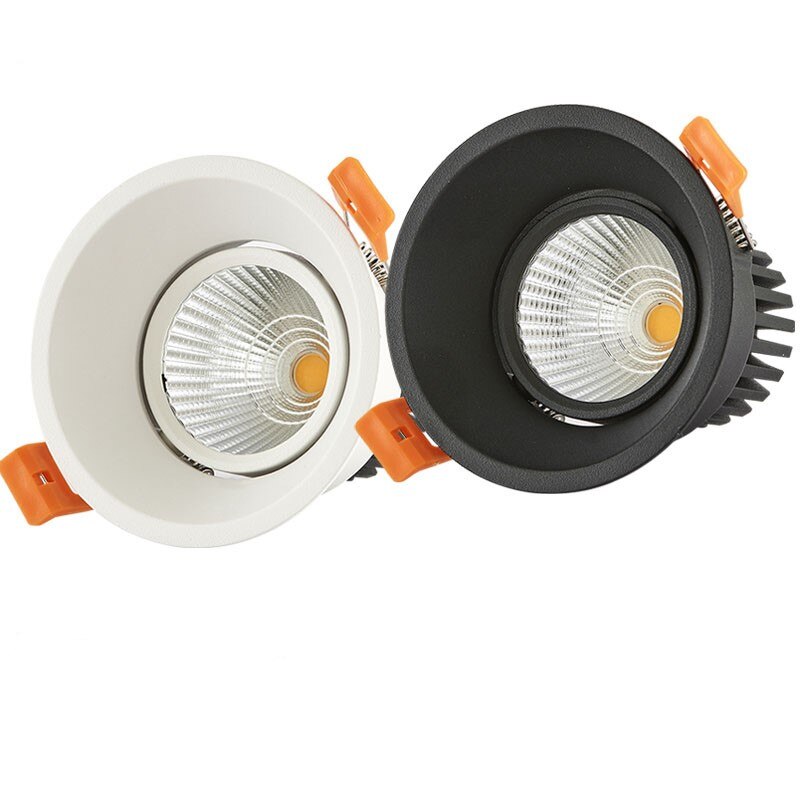 Dimmable LED COB Downlight 7W/10W/15W 18W Round Recessed LED Spot Light lumination Indoor Decoration Ceiling Lamp AC110V/ 220V
