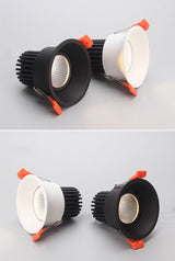 Dimmable LED COB Downlight 7W/10W/15W 18W Round Recessed LED Spot Light lumination Indoor Decoration Ceiling Lamp AC110V/ 220V