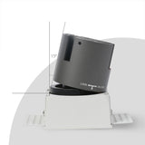 LED embedded square downlight borderless anti-glare ceiling spotlight without main light for home living room