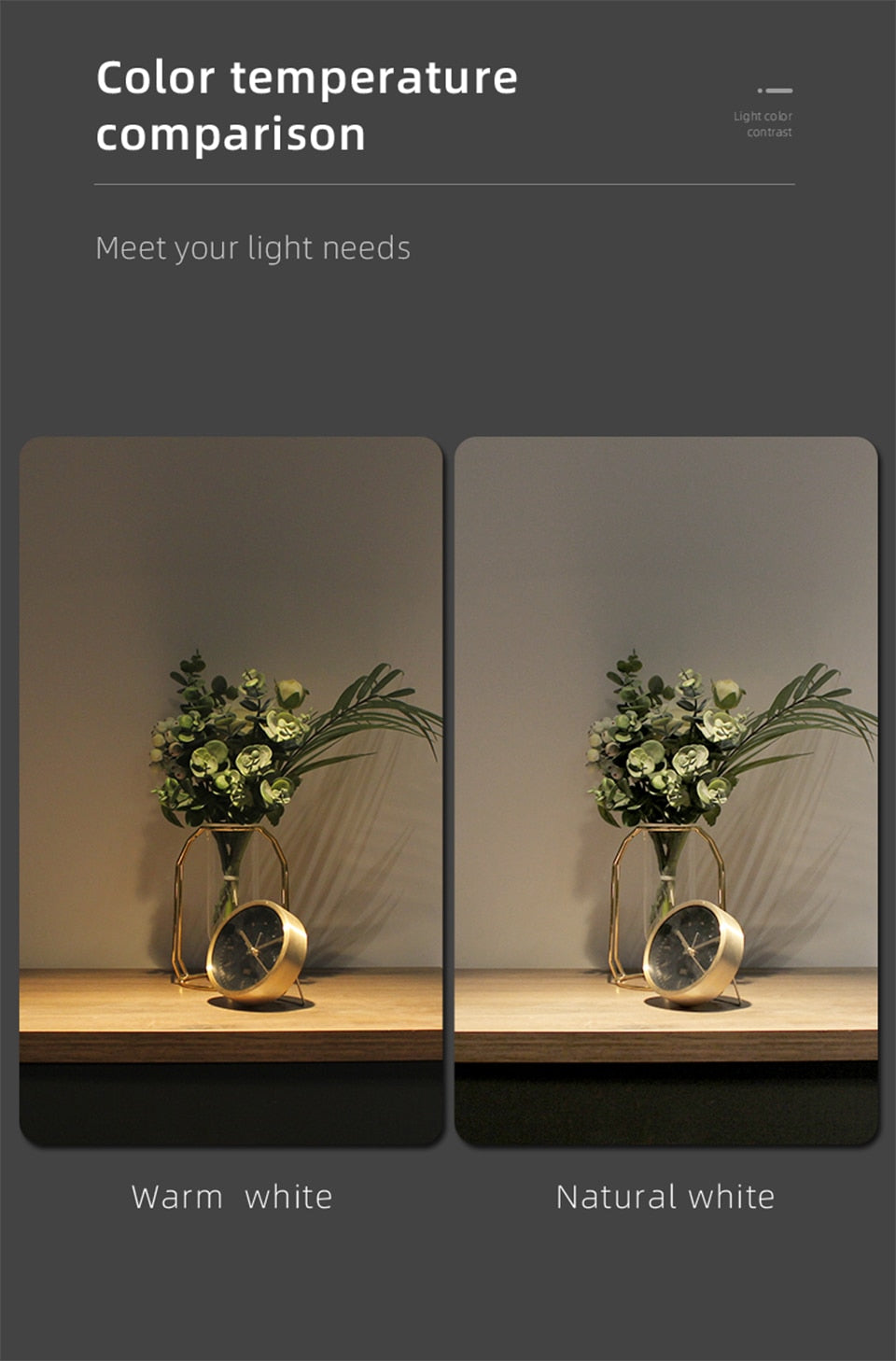 LED embedded square downlight borderless anti-glare ceiling spotlight without main light for home living room