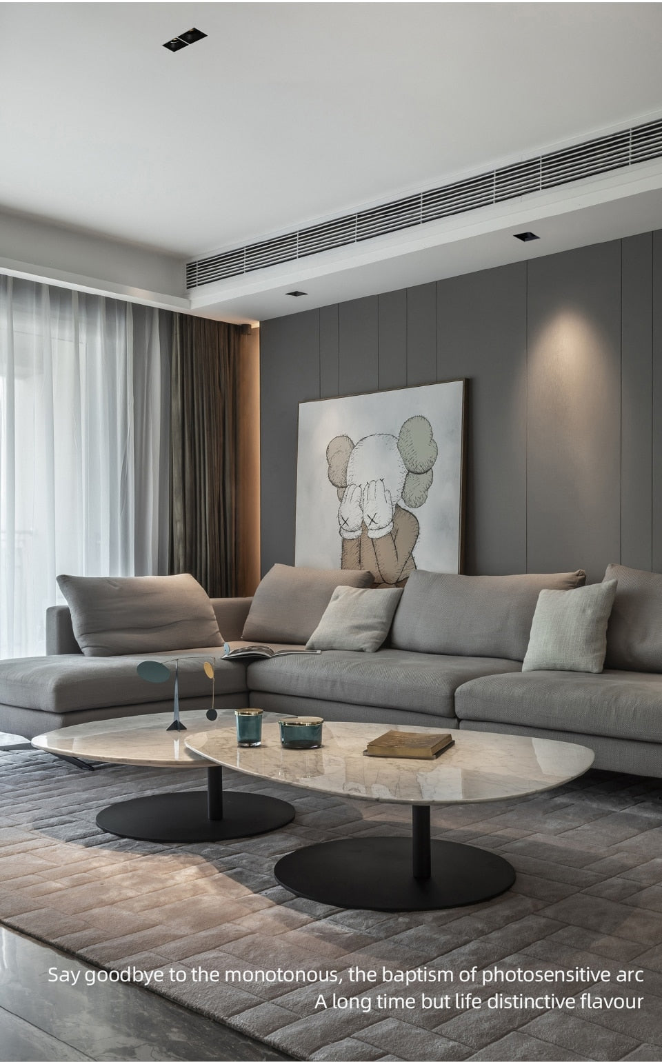 LED embedded square downlight borderless anti-glare ceiling spotlight without main light for home living room