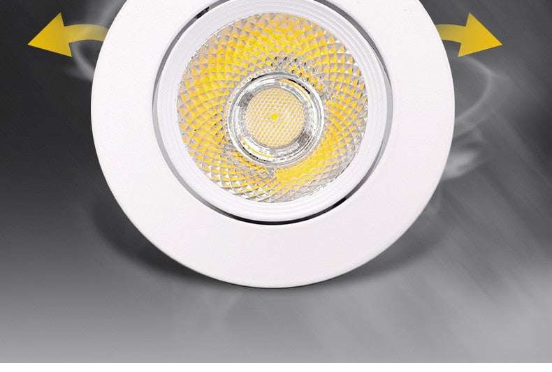 Led Downlight COB Ceiling Spot Light 12W 15W Ceiling Recessed Round Ceiling Lamp AC 220V-240V Indoor Lighting