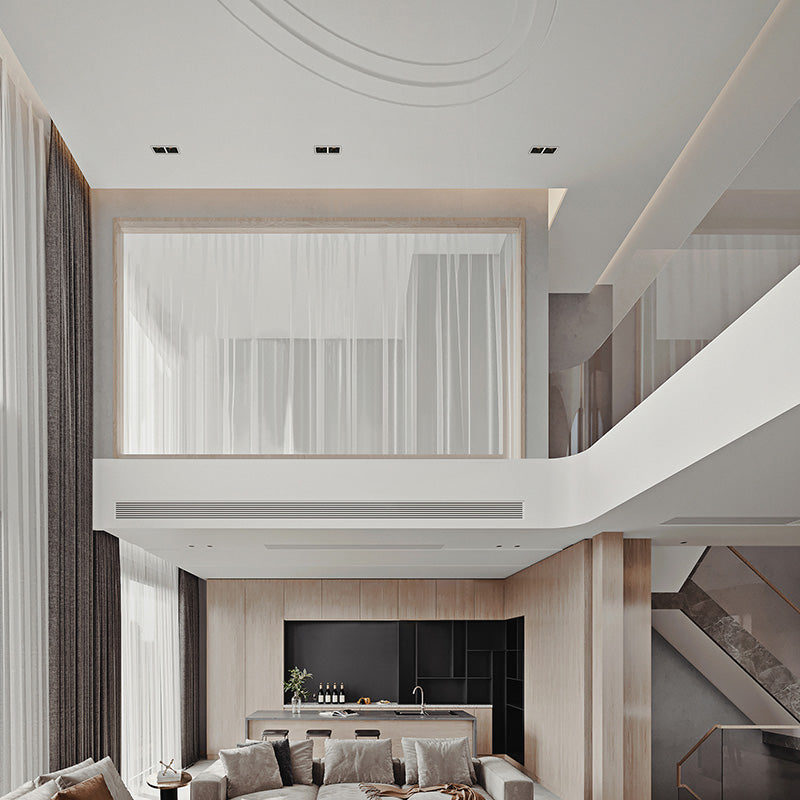 Aisilan LED Embedded Ceiling Spotlight Square Downlight Grille Honeycomb Anti-glare Recessed Light For Indoor Living Room