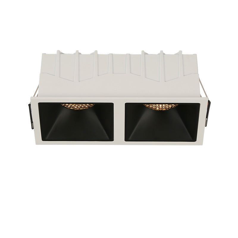 Aisilan LED Embedded Ceiling Spotlight Square Downlight Grille Honeycomb Anti-glare Recessed Light For Indoor Living Room