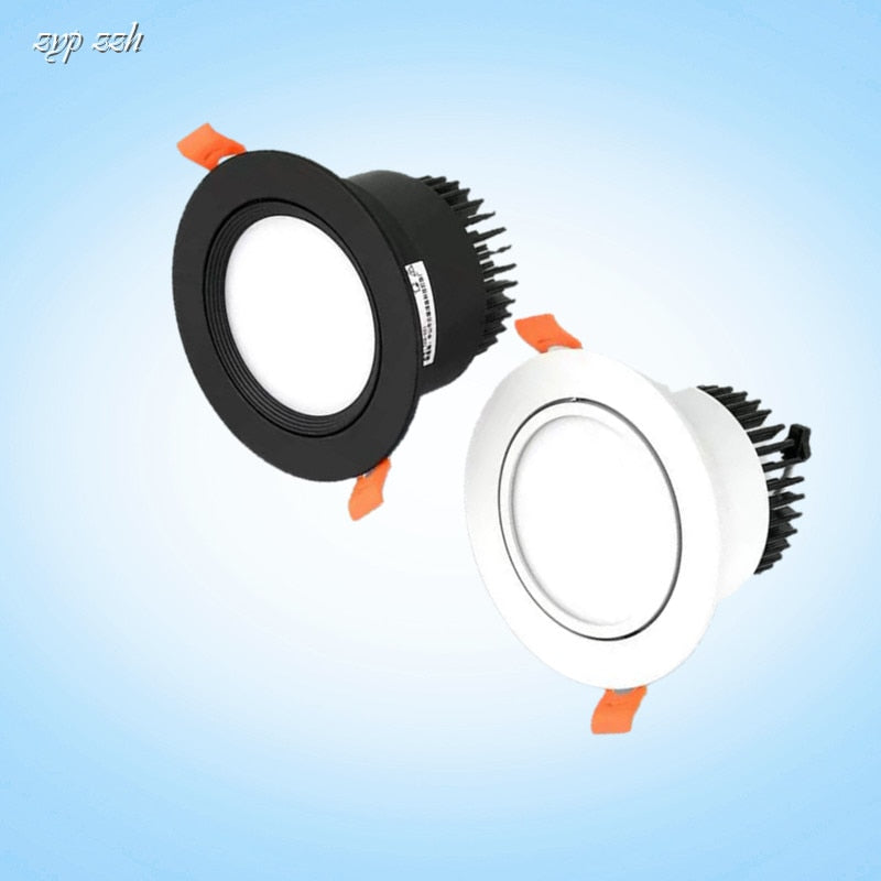 Recessed Dimmable LED Downlights 7W 9W 12W COB LED Ceiling Spot Lights AC85-265V Warm Cold White LED Ceiling Lamps Indoor Lighting