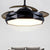 Modern European simple remote control invisible bedroom, hall ceiling fan 36 / 42 "adjustable light, built-in 220V 110v