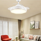 Modern European simple remote control invisible bedroom, hall ceiling fan 36 / 42 "adjustable light, built-in 220V 110v