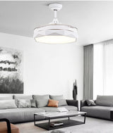 Modern European simple remote control invisible bedroom, hall ceiling fan 36 / 42 "adjustable light, built-in 220V 110v