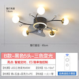 Modern led ceiling fan with lighting application and remote control, dining room, living room, bedroom ceiling lamp