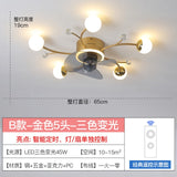 Modern led ceiling fan with lighting application and remote control, dining room, living room, bedroom ceiling lamp