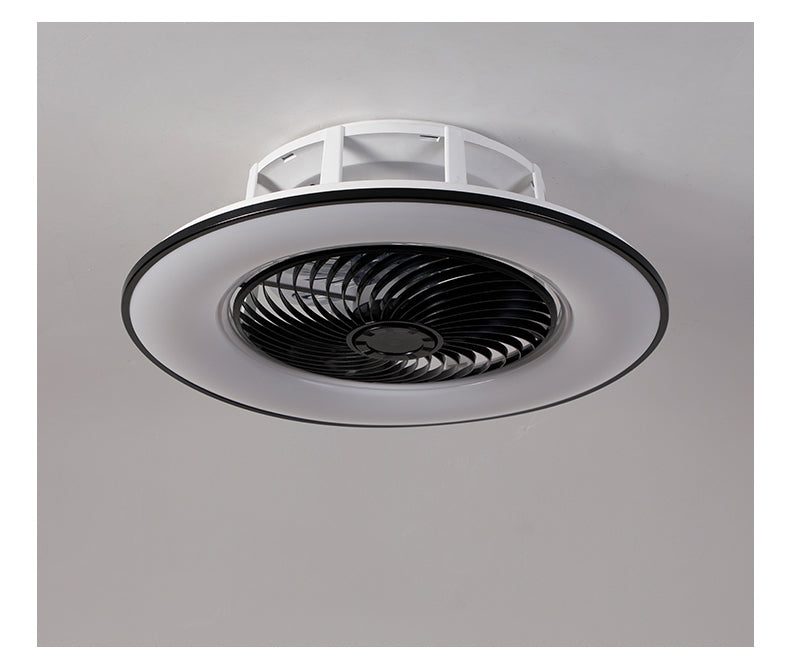 European simple modern ceiling fan lamp dining room bedroom study living room quiet thin invisible decorative ceiling lamp