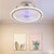 HengYuan lighting intelligent ceiling fan lamp modern design led creative lamp bedroom study restaurant three color remote co