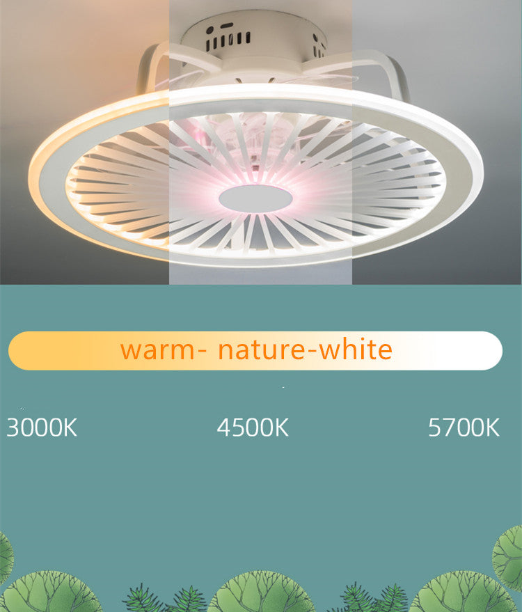 HengYuan lighting intelligent ceiling fan lamp modern design led creative lamp bedroom study restaurant three color remote co