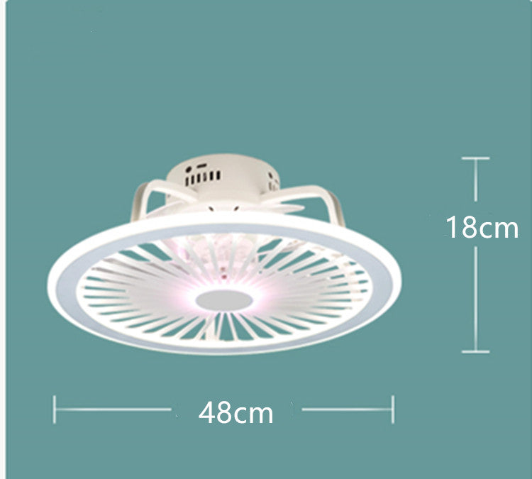 HengYuan lighting intelligent ceiling fan lamp modern design led creative lamp bedroom study restaurant three color remote co
