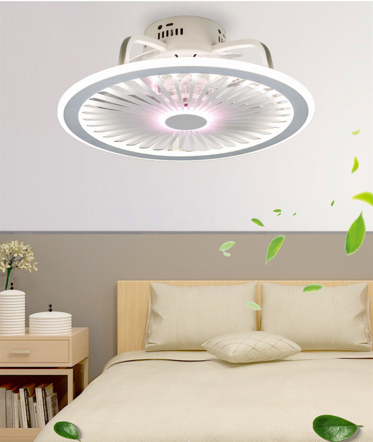 HengYuan lighting intelligent ceiling fan lamp modern design led creative lamp bedroom study restaurant three color remote co