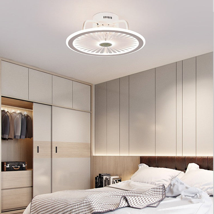 HengYuan lighting intelligent ceiling fan lamp modern design led creative lamp bedroom study restaurant three color remote co