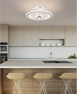 HengYuan lighting intelligent ceiling fan lamp modern design led creative lamp bedroom study restaurant three color remote co