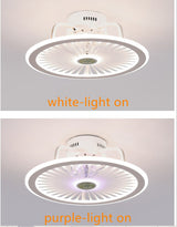 HengYuan lighting intelligent ceiling fan lamp modern design led creative lamp bedroom study restaurant three color remote co