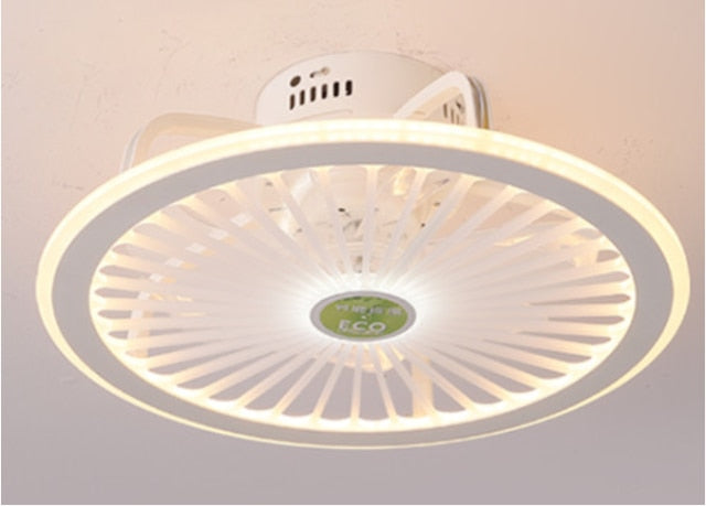 HengYuan lighting intelligent ceiling fan lamp modern design led creative lamp bedroom study restaurant three color remote co