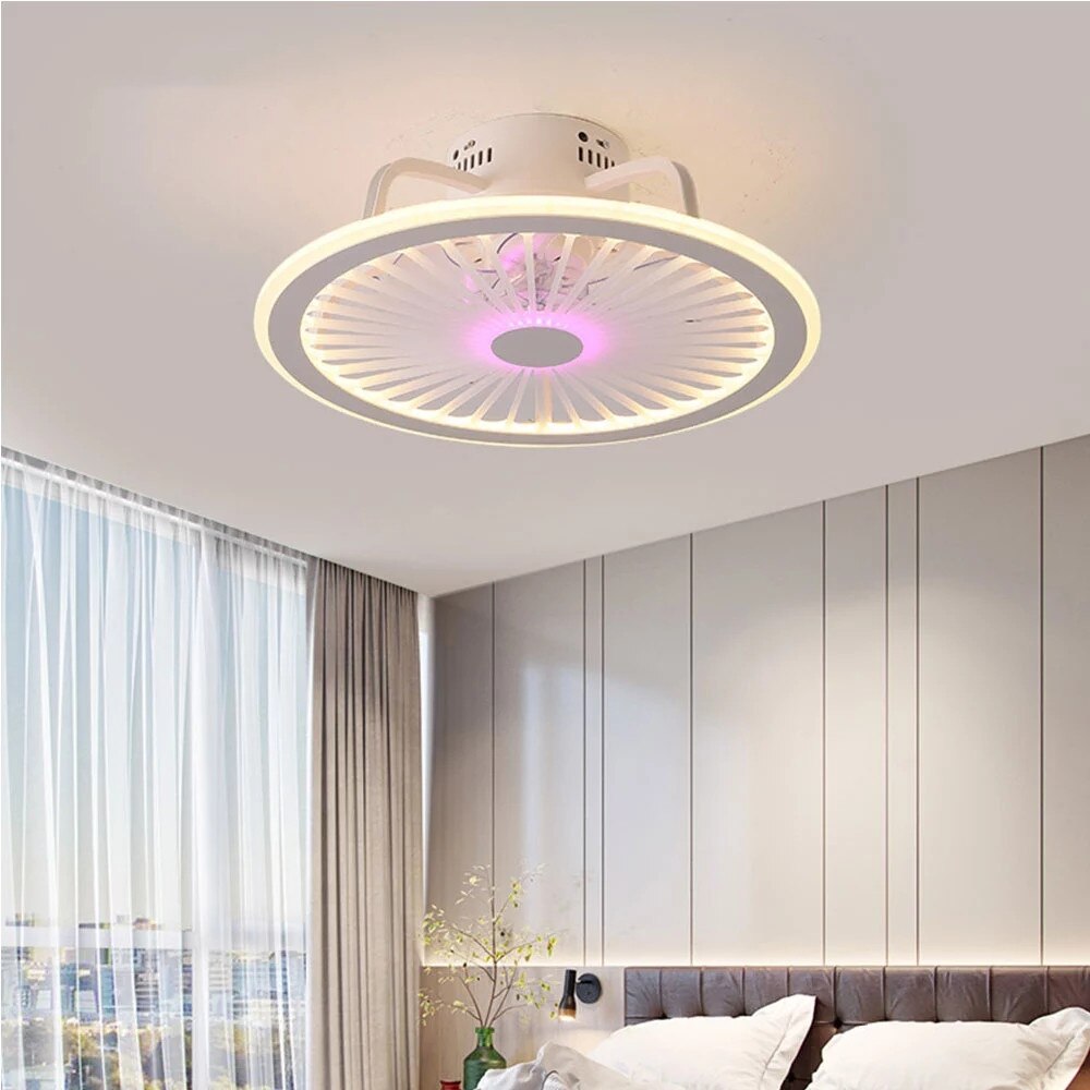 Remote control LED ceiling fan modern lamp with lamp remote control fan 50cm bedroom decoration application accessories