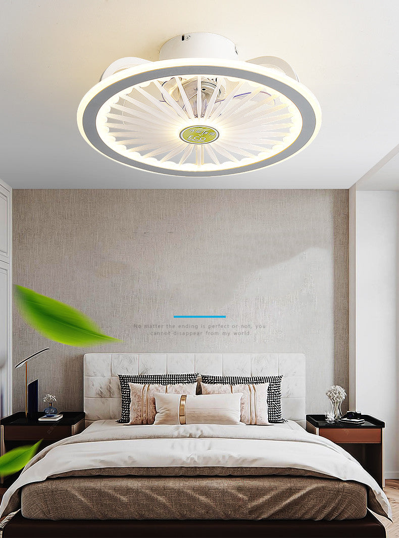 Remote control LED ceiling fan modern lamp with lamp remote control fan 50cm bedroom decoration application accessories