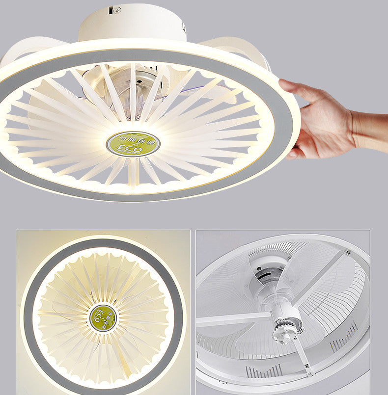 Remote control LED ceiling fan modern lamp with lamp remote control fan 50cm bedroom decoration application accessories