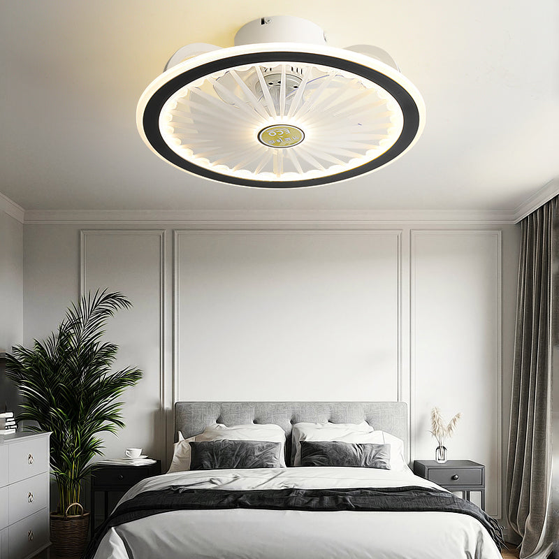 Remote control LED ceiling fan modern lamp with lamp remote control fan 50cm bedroom decoration application accessories