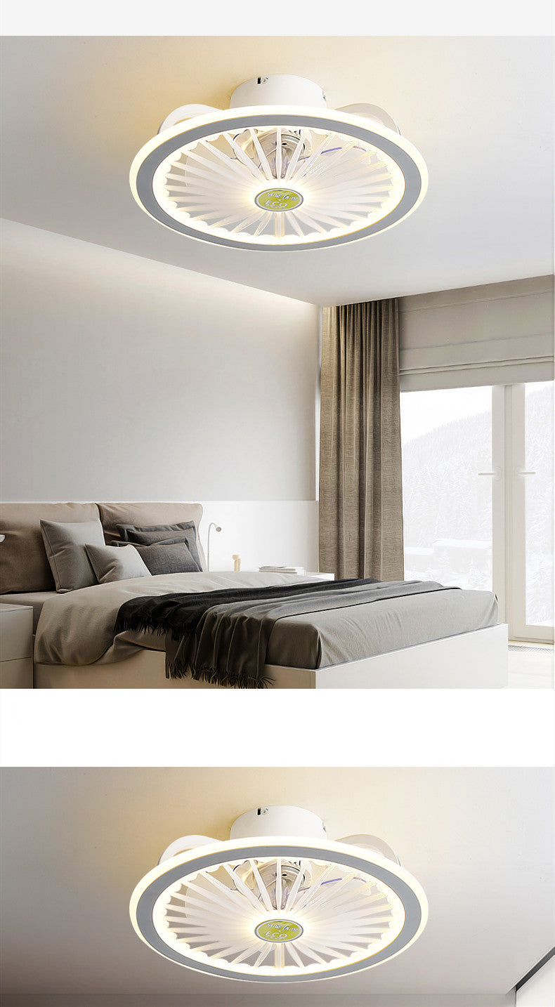 Remote control LED ceiling fan modern lamp with lamp remote control fan 50cm bedroom decoration application accessories