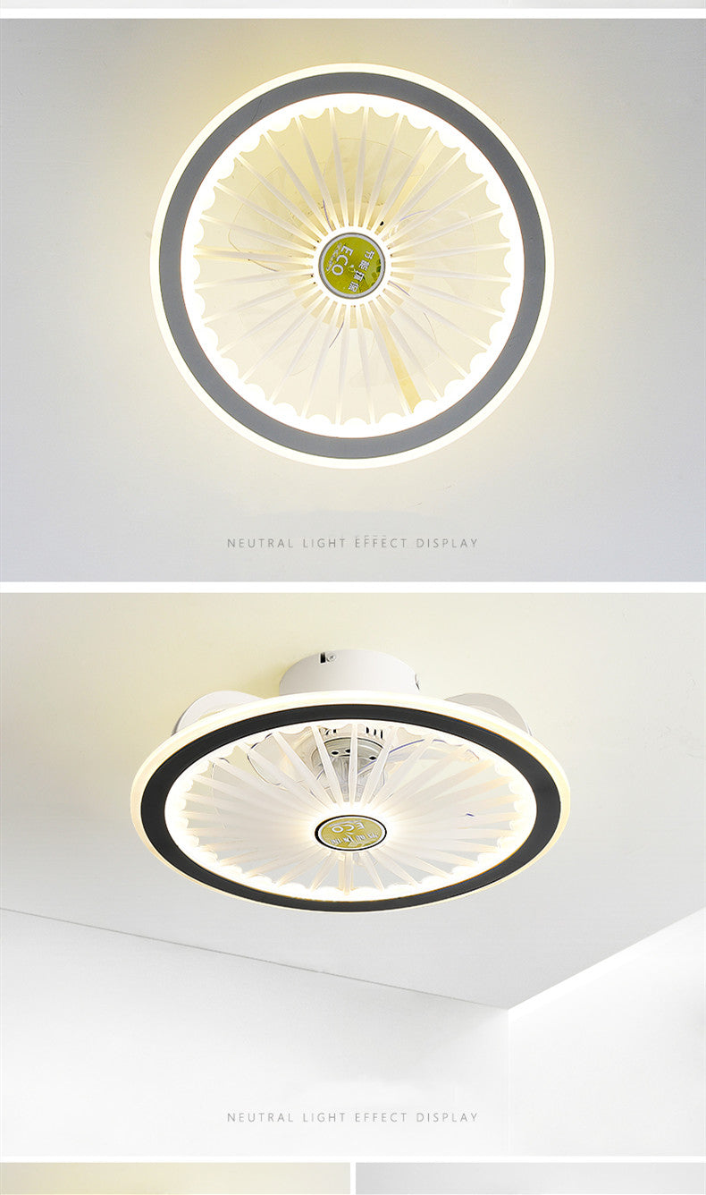 Remote control LED ceiling fan modern lamp with lamp remote control fan 50cm bedroom decoration application accessories