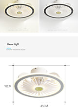 Remote control LED ceiling fan modern lamp with lamp remote control fan 50cm bedroom decoration application accessories
