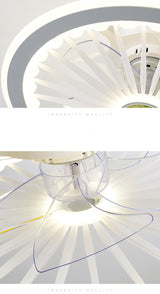 Remote control LED ceiling fan modern lamp with lamp remote control fan 50cm bedroom decoration application accessories