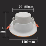 LED Downlight Recessed Indoor Led Ceiling Lamp 5W/7W Indoor Lighting AC110/220V Dimmable Ceiling Spot Light For Bedroom Kitchen