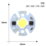Lampada Smart IC LED COB Chip 3W 5W 7W 9W 220V Y32 5Pcs For DIY LED Light Bulb Downlight Spotlight Need Not Lighting Transformer