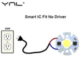 Lampada Smart IC LED COB Chip 3W 5W 7W 9W 220V Y32 5Pcs For DIY LED Light Bulb Downlight Spotlight Need Not Lighting Transformer