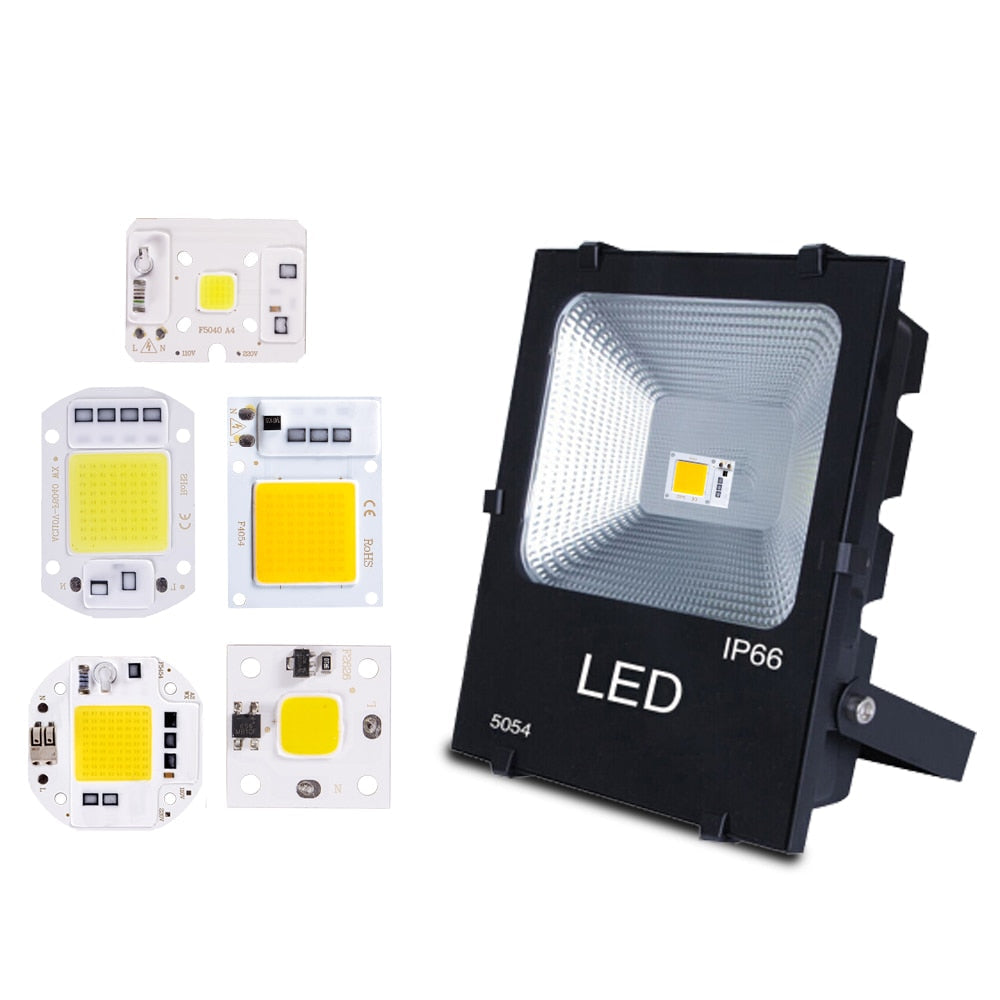 COB LED Lamp Chip AC 110V 220V 10W 20W 30W 50W LED Beads Lamp Box No Need Driver for Flood Light Spotlight Downlight Lighting