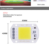 COB LED Lamp Chip AC 110V 220V 10W 20W 30W 50W LED Beads Lamp Box No Need Driver for Flood Light Spotlight Downlight Lighting