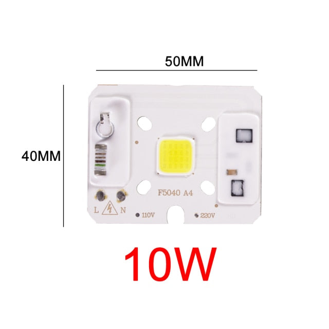 COB LED Lamp Chip AC 110V 220V 10W 20W 30W 50W LED Beads Lamp Box No Need Driver for Flood Light Spotlight Downlight Lighting