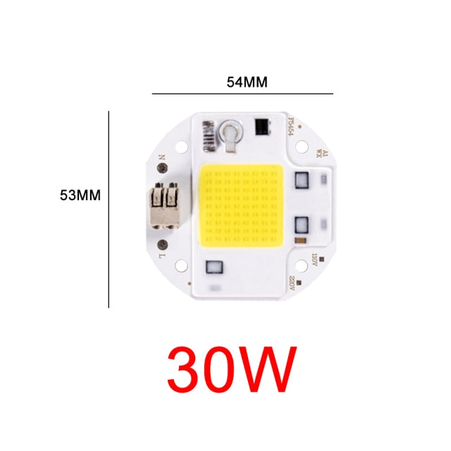 COB LED Lamp Chip AC 110V 220V 10W 20W 30W 50W LED Beads Lamp Box No Need Driver for Flood Light Spotlight Downlight Lighting