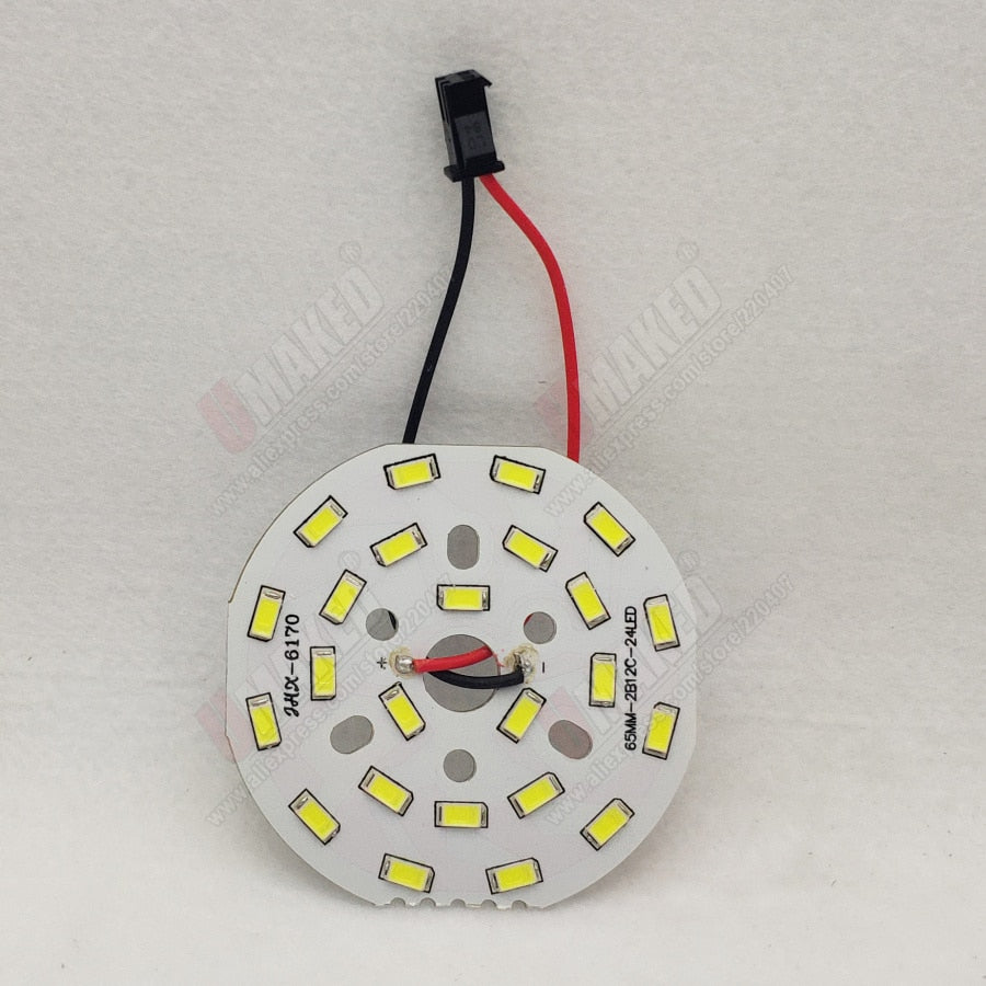 Brightness leds Light 3W 5W 7W 9W 12W 15W 18W 20W 24W SMD5730 Board Led Lamp Panel weld connector For Ceiling bulb downlight DIY